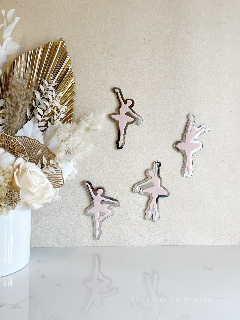 Set of 4 Ballerinas 3D - Luxe Decor by Lisa