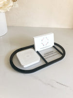 Square Dock Holder + Business Card + Socials Tray - Luxe Decor by Lisa