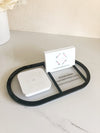 Square Dock Holder + Business Card + Socials Tray - Luxe Decor by Lisa