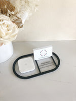 Square Dock Holder + Business Card + Socials Tray - Luxe Decor by Lisa