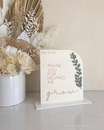 Teachers Plywood Plaque - Leaf - Luxe Decor by Lisa