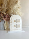 The Arched Plywood QR Sign Style 2 - Luxe Decor by Lisa