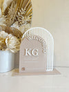 The Double Arched Welcome Logo Sign - Luxe Decor by Lisa