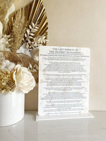 The Final Sermon of Prophet Muhammad Freestanding - Luxe Decor by Lisa