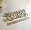 There is no God but Allah - Shahada with meaning Calligraphy Wooden Islamic Wall Art - Luxe Decor by Lisa