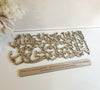 There is no God but Allah - Shahada with meaning Calligraphy Wooden Islamic Wall Art - Luxe Decor by Lisa