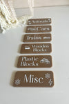Toy Tub Mini Signs - Printed - Luxe Decor by Lisa