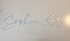 Wall Hanging Names + Words Painted English - Luxe Decor by Lisa