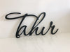 Wall Hanging Names + Words Painted English - Luxe Decor by Lisa