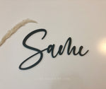 Wall Hanging Names + Words Painted English - Luxe Decor by Lisa