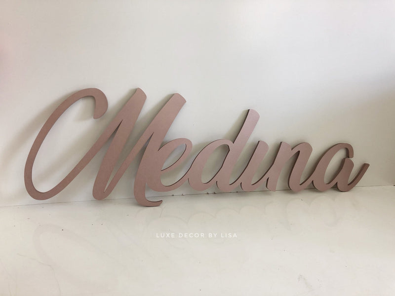 Wall Hanging Names + Words Painted English - Luxe Decor by Lisa