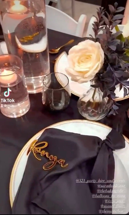 Wedding Event Guest Table Names Acrylic - Luxe Decor by Lisa