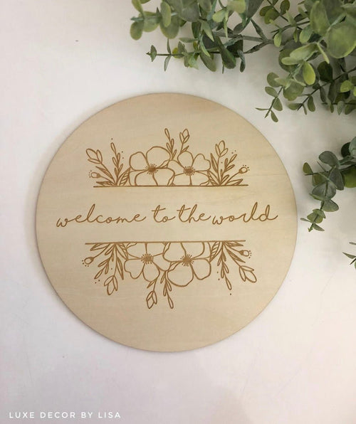 Welcome Baby Signs - Luxe Decor by Lisa