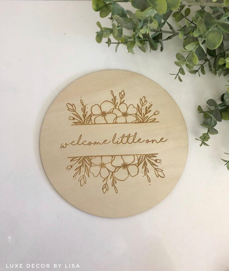 Welcome Baby Signs - Luxe Decor by Lisa