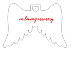 Custom Memorial Angel Wings
